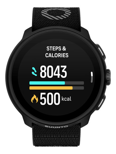 Relógio Gps Suunto Run Preto Preto Preto