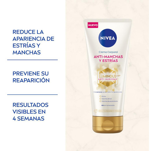 Nivea Luminous630® Crema Corporal Anti-estrías 200ml