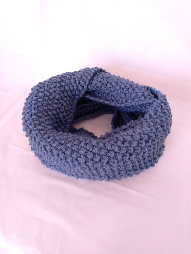 Cuello Denu Azulino Azul Tejido Universal