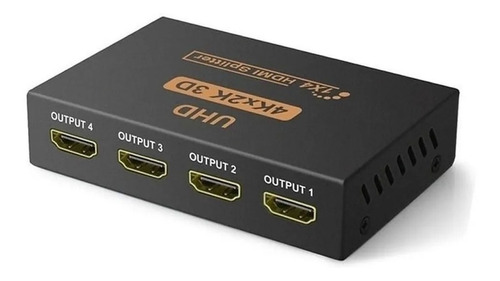 Splitter Hdmi 1x4 Uhd Full Hd 3d Con Fuente 4 Pantallas