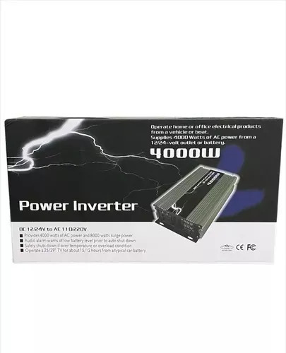 Inversor De Corriente 12v A 220v 4000w Usb Inversor De Volta