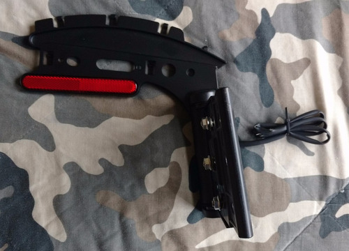 Portaplacas Lateral Abatible Negro Para Harley Davidson