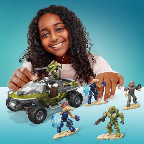 Mega Construx Halo Warthog Rally Vehicle Halo Infinite Juego