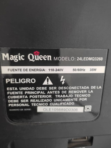Control Remoto Tv Magic Queen Led Modelo 24ledmq3260