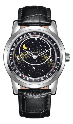 Relojes Starry Sky Luminous Dress Para Hombre, Color Azul