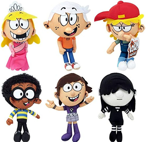 The Loud House - Juego De 6 Felpas, Diseño De Lincoln, Lola,