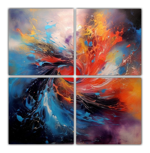 120x120cm Cuadros Abstractos De Magia Y Claroscuro Flores