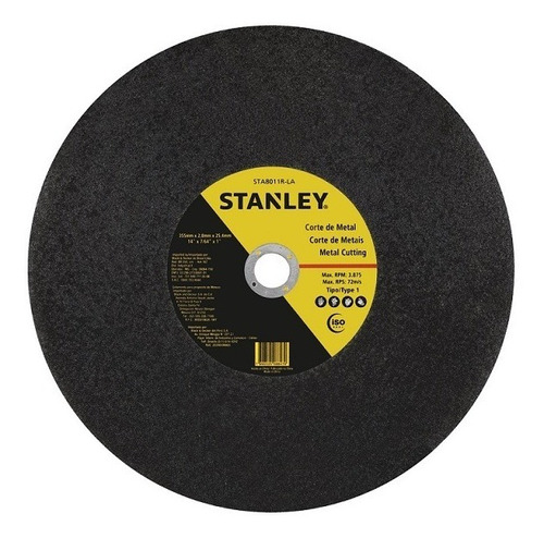 Disco Corte Metal 14 X 7/64 X 1 Pulgadas Tronzadora Stanley 