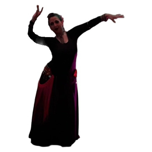 Vestido Negro Danza Talle Grande