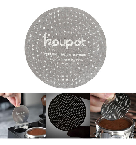 Pantalla De Espresso De Acero Inoxidable Premium: 51mm