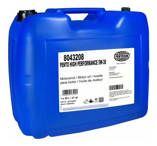 20 Lts Aceite De Motor 5w30 High Performance 9-2x H4 2.0l 05