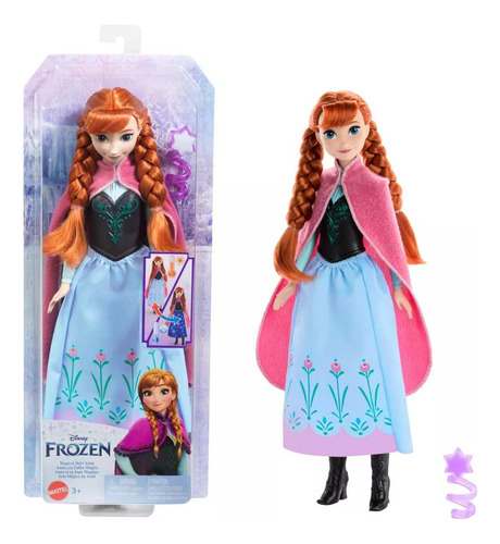 Disney Frozen Muñeca Anna Transformación Mágica