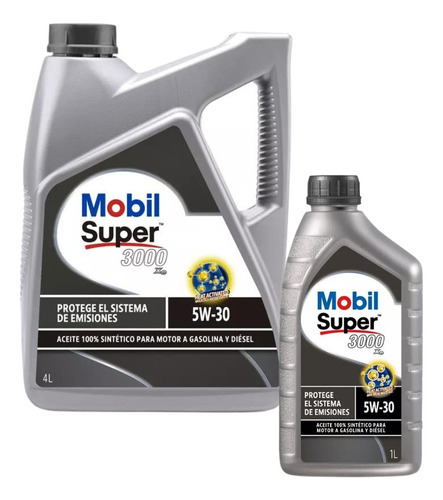 Aceite Mobil Super 3000 Xe 5w30  5 Lts