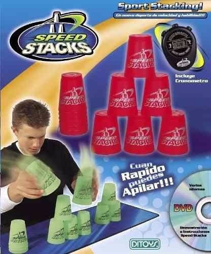 Juego Vasos Speed Stacks Destreza Ditoys Original Tv