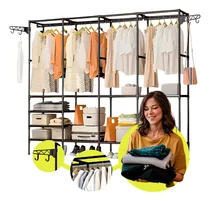 Comprar Estante Arara Cabideiro Prateleiras Sapateira Closet Roupas