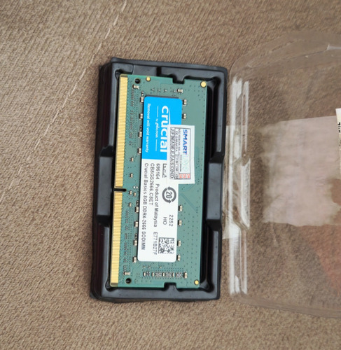Memória Ram Notebook 8gb Ddr4 2666mhz - Crucial (usado) (Usado)