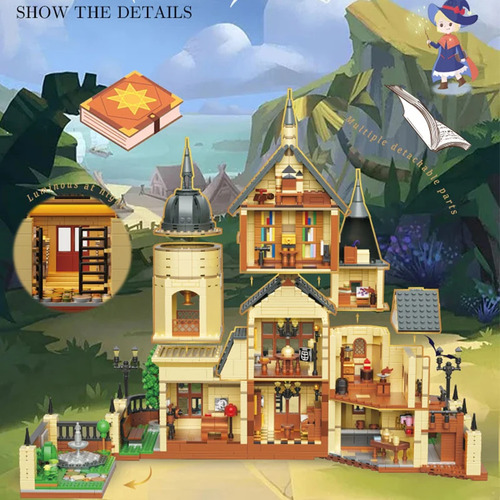 C Juego De Bloques De Construcción De Castillos De Magic