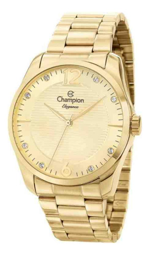 Relógio Champion Elegance Dourado Feminino Cn27607v