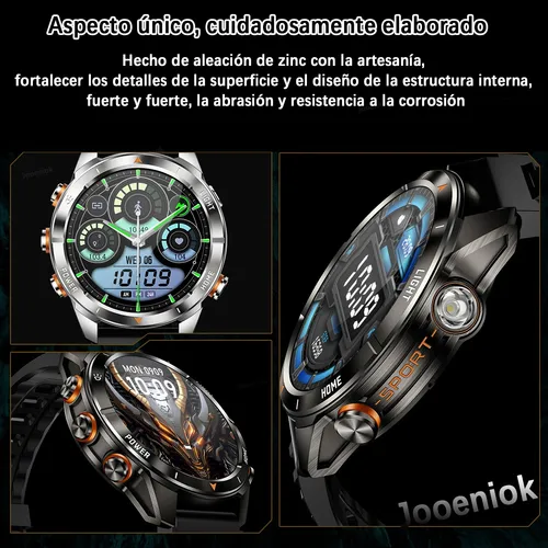 Reloj Inteligente Hombre Deportivo Impermeable 1.46'' Smartw
