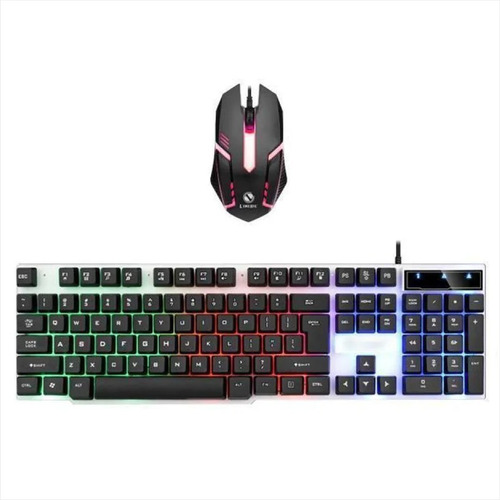 Combo Gamer F92 / Teclado Y Mouse Con Luces Multicolor / Usb