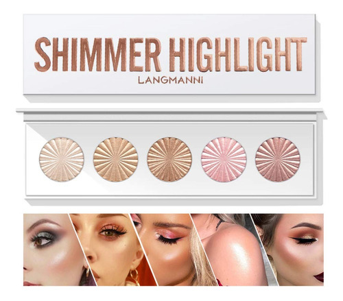 Paleta De Polvos Iluminadora, Paleta De Maquillaje, Broncead