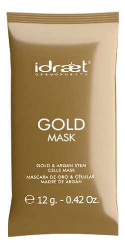 Mascarilla Facial Gold Mask Celulas Madre Argan Idraet 12 Gr