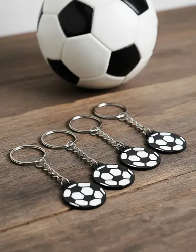 Llavero De Fútbol En Forma De Balón, Diámetro 4 Cm, Plástico, Ideal Para Llaves, Mochilas O Decoración De Coche