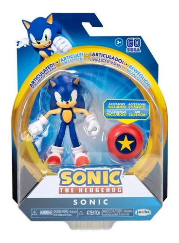 Sonic Con Escudo Muñeco Articulado Sonic The Headgehog