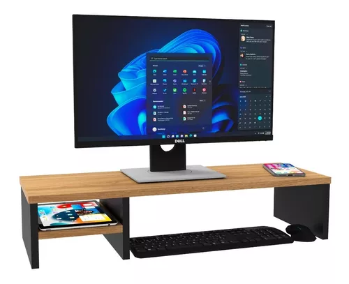 Suporte Para Monitor Mesa Elevado Setup Gamer 140x25x15