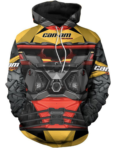 Can Am Off Road 3d Sudadera Con Capucha Con Estampado Integr