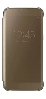 Funda Galaxy S7 S View Flip Cover Samsung 100% Original Dorado