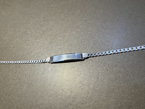 Pulsera Adolescentes Identidad, Plata. Grab. Nombre. Tuset