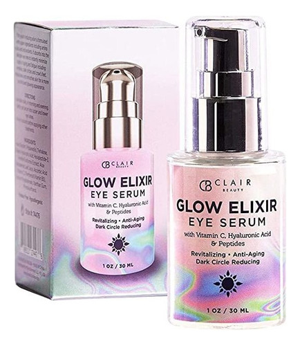 Glow Elixir - Suero Para Ojos Con Vitamina C, Ácido Hialur.