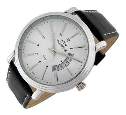 Reloj Montreal Hombre Ml117 Calendario Envío Gratis 