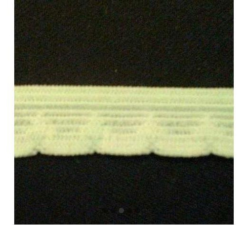 Aia-894 Elastico Lencería Blanco Volado 13mm Por 200mts