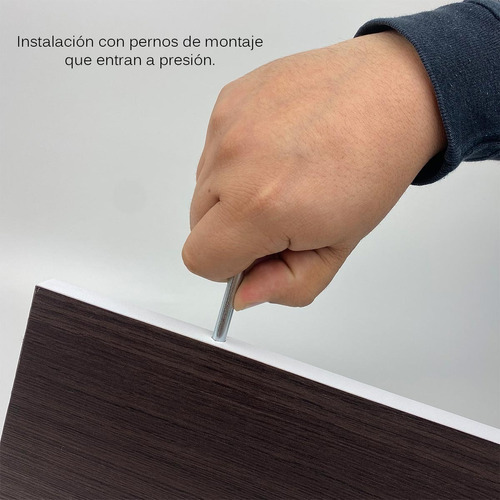 Imagen 6 de 8 de 3 Repisas Flotantes Minimalistas Melamina Vintage 30x15 Color Chocolate
