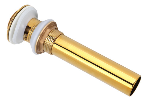 Tapón De Desagüe Dorado Para Lavabo Sin Rebosadero, Antiatas