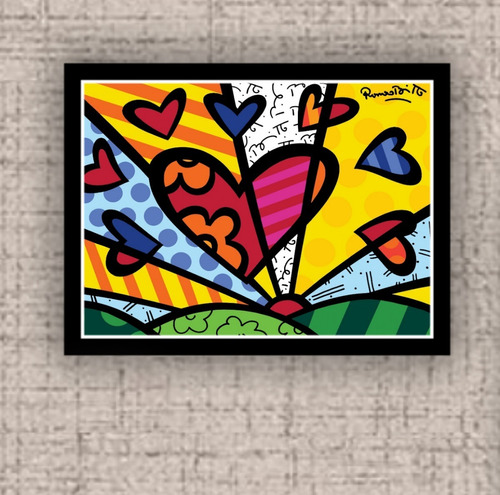 Quadro Com Moldura 30x42cm Britto Obra A New Day Um Novo Dia