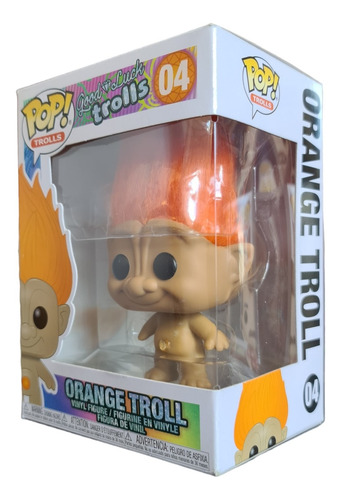 Funko 04 Orange Troll - Colección Good Luck Trolls