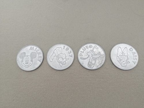 4 Tokens De Disney Nestlé Magic De Colección (Usado)