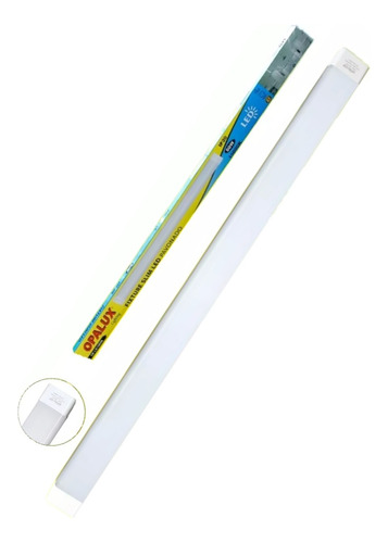 Regleta Led Luz Lineal Ledx4 Unidades Opalux 80w 120cmblanca