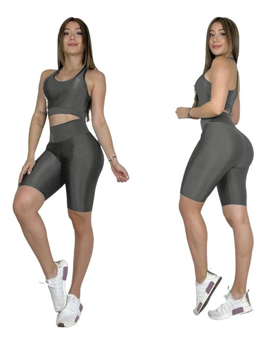 Conjunto Deportivo Licra Mujer Ropa Gimnasio Entreno