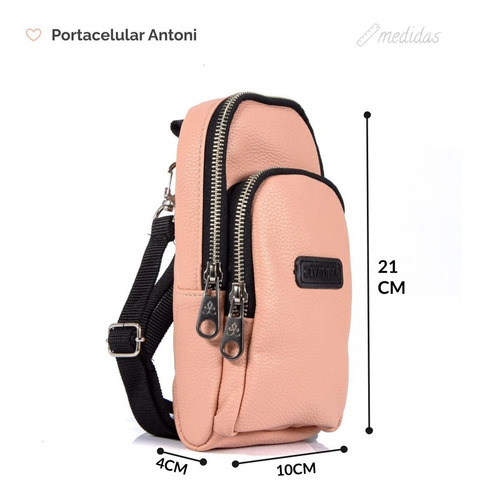 Imagen 2 de 7 de Portacelulares Bolso Bandolera Mujer Moda Citadina Antoni