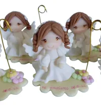Comprar Combo 10 Souvenirs Angelitos Bautismo Comunión Porcelana Frí