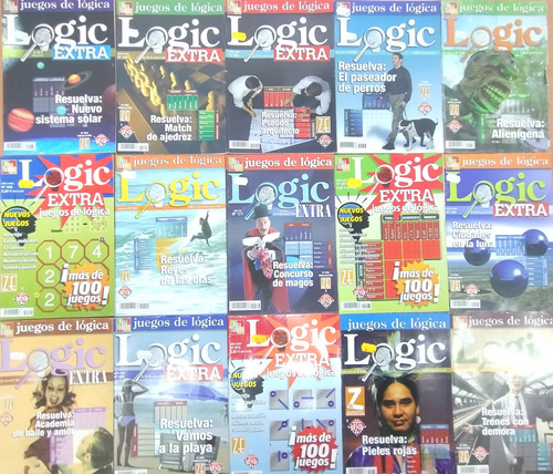 X 15 Revistas Logic Ejercicio Mental Juegos De Lógica 