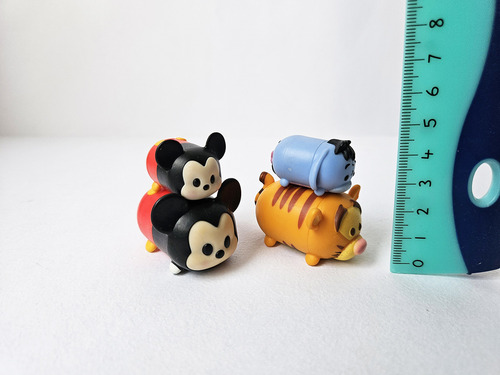 Cuatro Mini Tsum Tsum 3 Cm Disney Mickey Mouse Tigger E Igor (Usado)