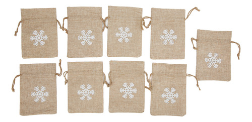 Bolsas De Arpillera, Bolsa De Regalo De Lino Con Estampado R