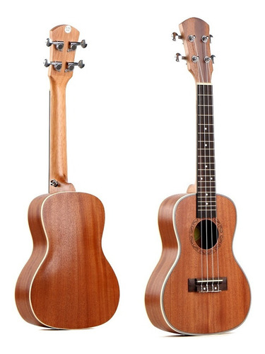 Ukelele Concierto 24'' Sapele Con Cenefa + Funda Lady Jane