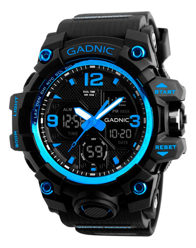 Reloj Pulsera Unisex Sumergible Digital Alarma Cronometro