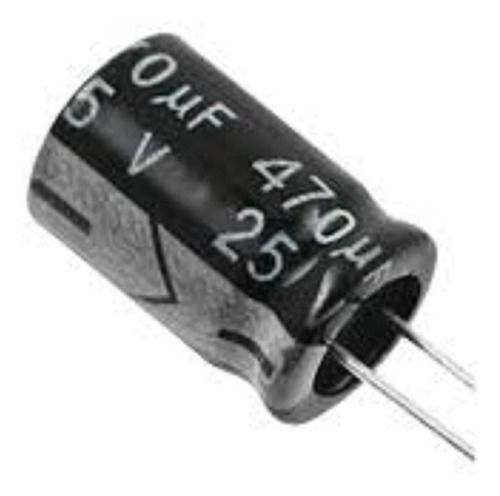 4 Pzas Ce470-25v Capacitor Electrolitico 470uf